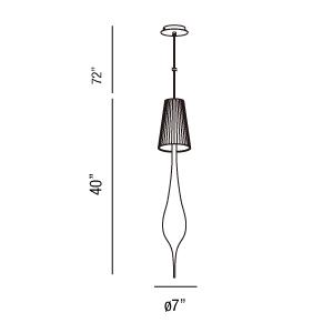 Eurofase 22827 Aqua 1-lt 7" Pendant