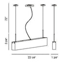 Eurofase 22998 Anello 1-lt 23" Small Convertible Pendant