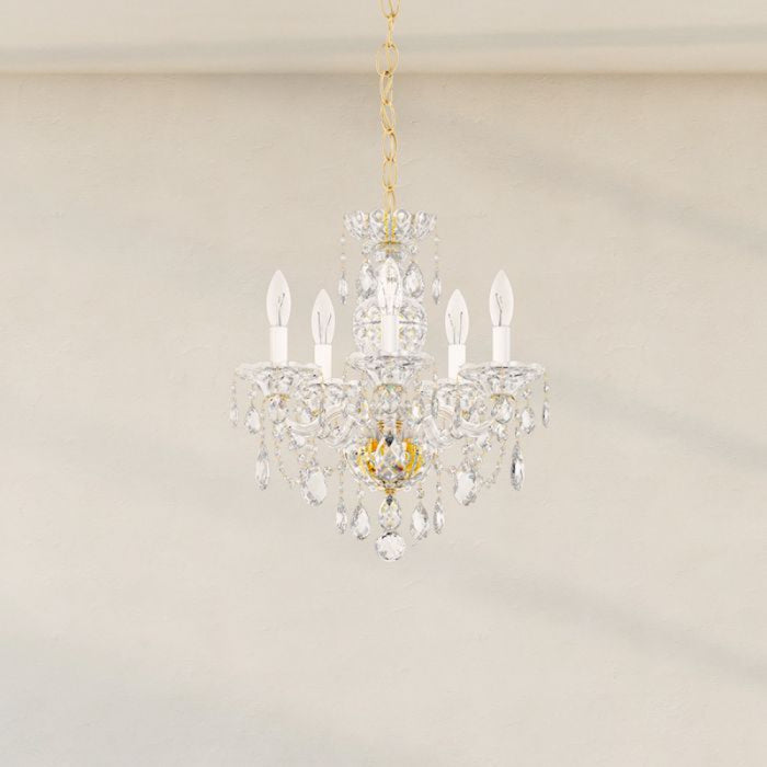 Schonbek 2999 Sterling 5-lt 16" Chandelier