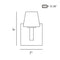 Eurofase 23041 Anglo 1-lt 8" Tall Wall Sconce
