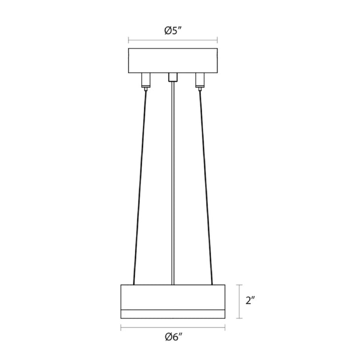 Sonneman 2311 Corona 1-lt 6" LED Pendant