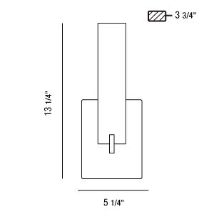 Eurofase 23271 Zuma 2-lt 13" Tall Wall Sconce