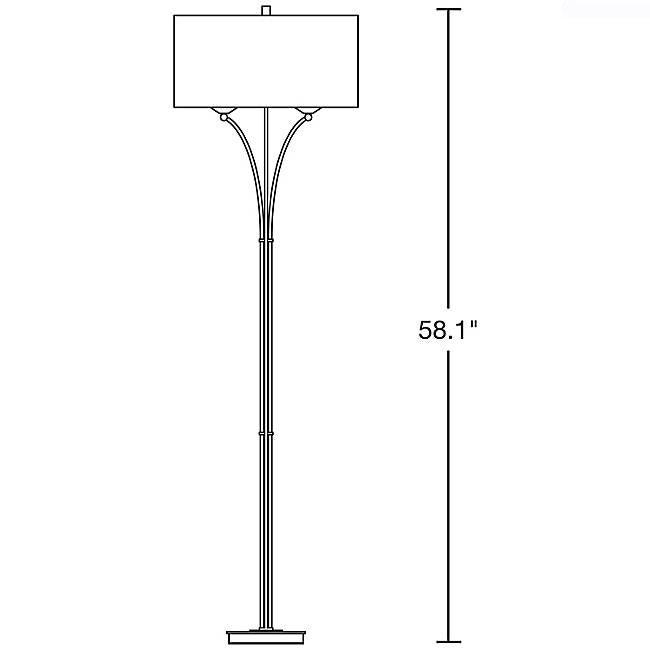 Hubbardton Forge 232720 Contemporary Formae 2-lt 58" Tall Floor Lamp