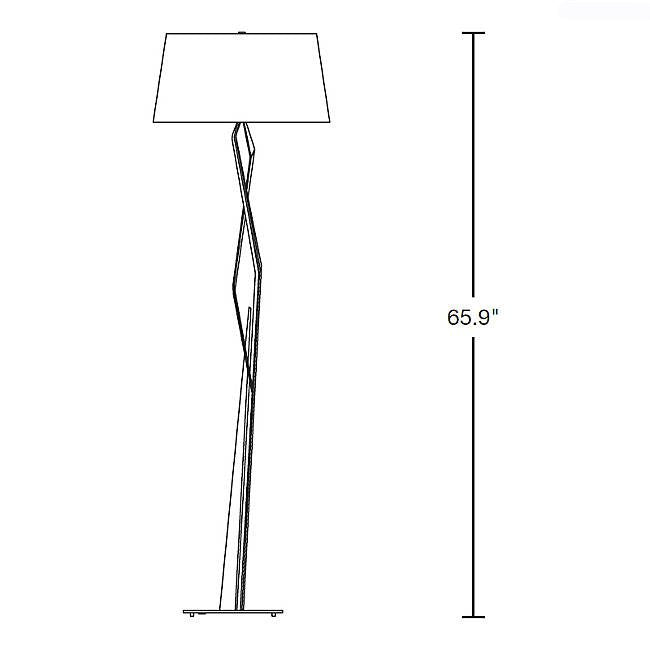 Hubbardton Forge 232850 Facet 1-lt 66" Tall Floor Lamp