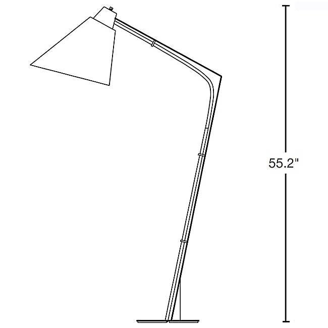 Hubbardton Forge 232860 Reach 1-lt 55" Tall Floor Lamp