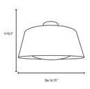 Access 23764 Soho 3-lt Reflective Illumination Flush Mount