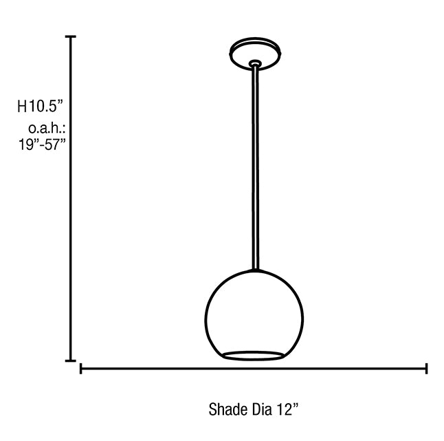 Access 23951 Nitrogen 1-lt Ball Pendant