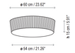 Bover Plafonet 60 4-lt 24" Flushmount