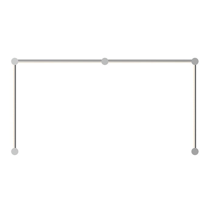 Sonneman Purolinear 360 4-lt 49" Double N LED Wall Bar