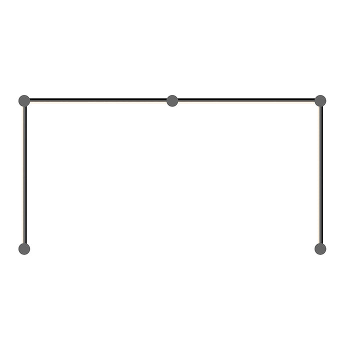 Sonneman Purolinear 360 4-lt 49" Double N LED Wall Bar