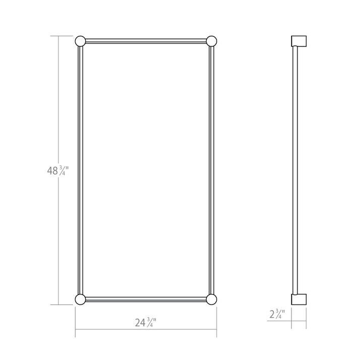 Sonneman Purolinear 360 2-lt 25" Rectangle LED Wall Bar