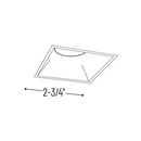 Nora NIO-4STLNDC/10 4" Iolite Square Trimless Non-Adjustable Reflector Trim - 1000 Lumens