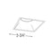 Nora NIO-4STLNDC/10 4" Iolite Square Trimless Non-Adjustable Reflector Trim - 1000 Lumens