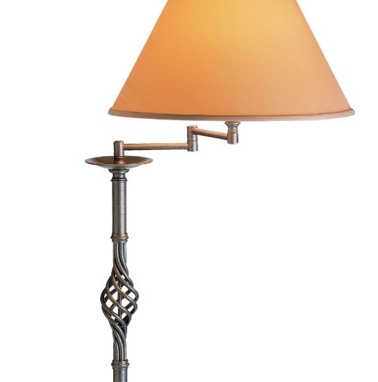 Hubbardton Forge 242160 Twist Basket Swing Arm 1-lt 60" Tall Floor Lamp