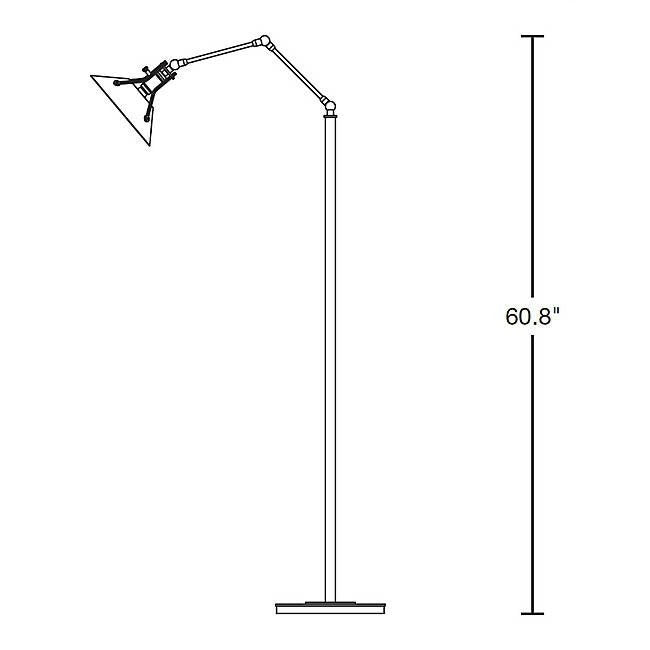 Hubbardton Forge 242215 Henry 1-lt 61" Tall Floor Lamp