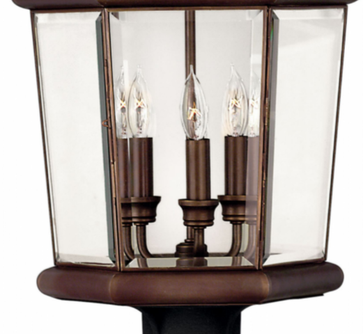 Hinkley 2451 Augusta 3-lt 23" Tall LED Outdoor Post Light