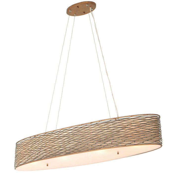 Varaluz 247N04 Flow 4-lt 36" Oval Linear Pendant