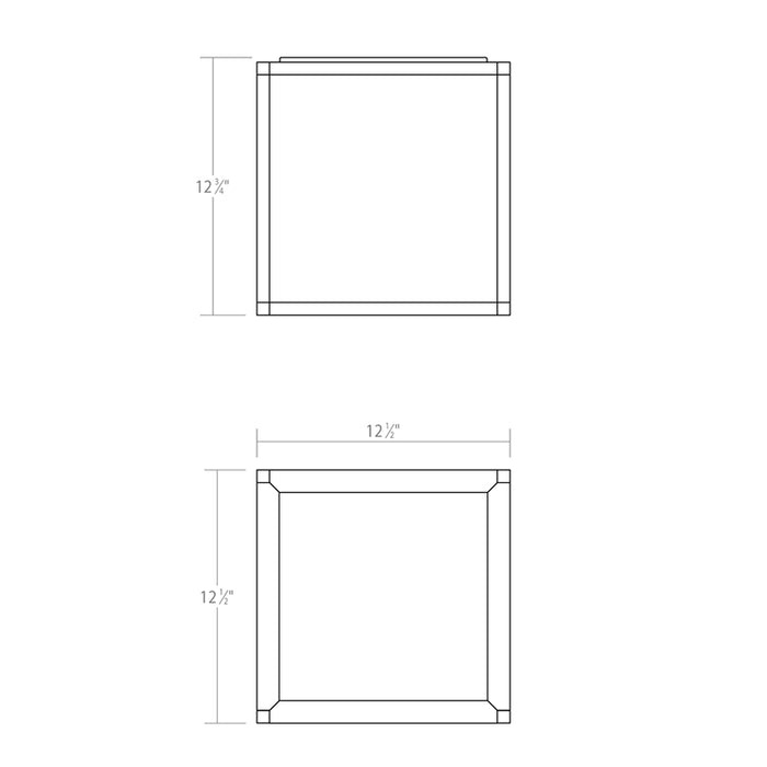 Sonneman 24Z0009 Cubix 1-lt 13" Tall LED Surface Mount