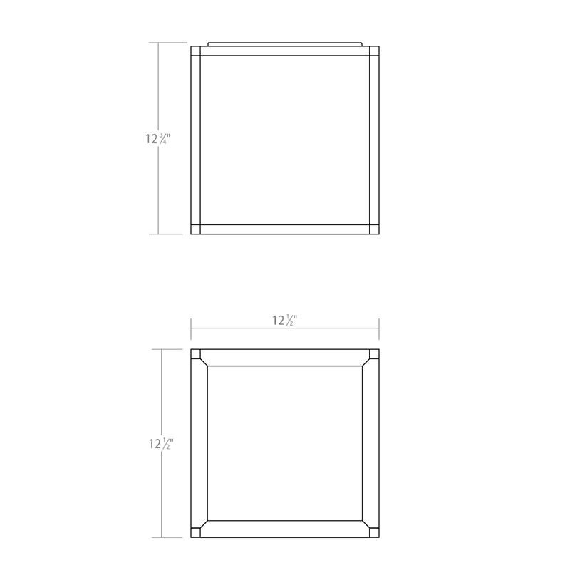 Sonneman 24Z0009 Cubix 1-lt 13" Tall LED Surface Mount
