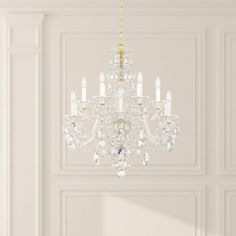 Schonbek 3601 Sterling 12-lt 29" Chandelier