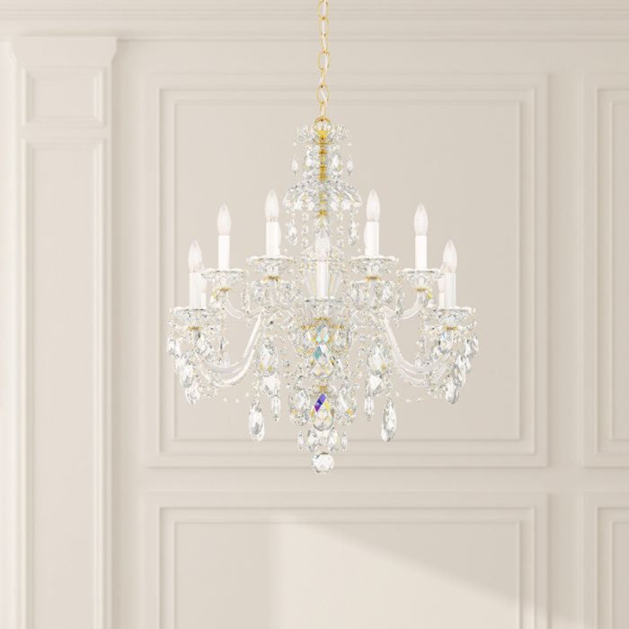 Schonbek 3601 Sterling 12-lt 29" Chandelier