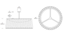 Pablo Designs Solis 36" LED Drum Pendant