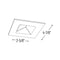 Nora NIO-4SW/HL 4" Iolite Square Wall Wash Reflector Trim - High Lumen