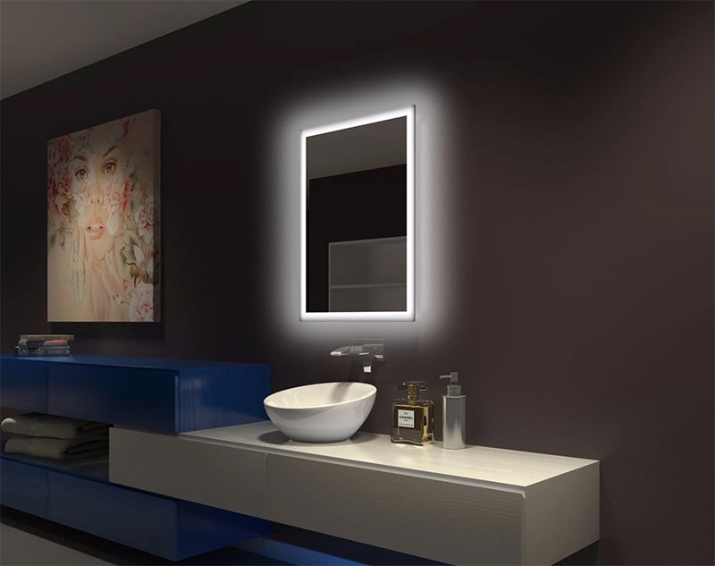 Paris Mirror Rectangle 24 x 32 LED Backlit Mirror — LBC Lighting