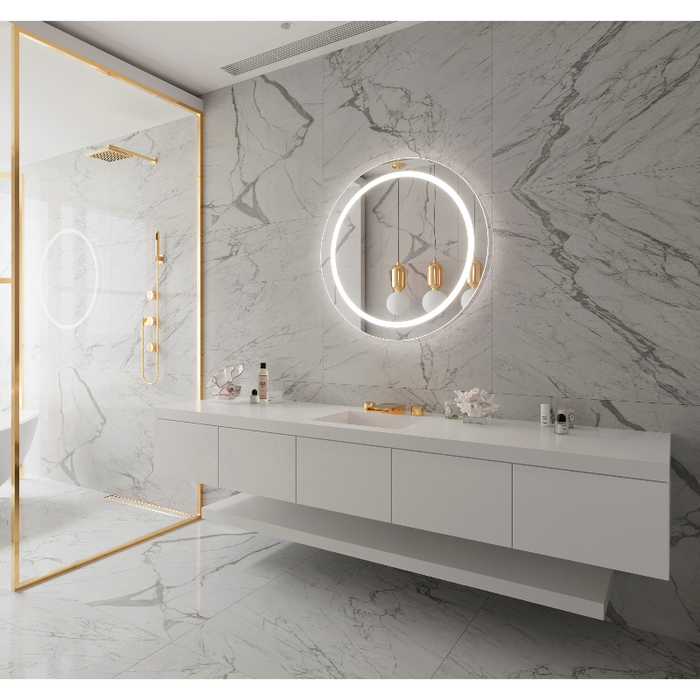 Paris Mirror Harmony Round 36 x 36 Round LED Illuminated Mirror, RGBW
