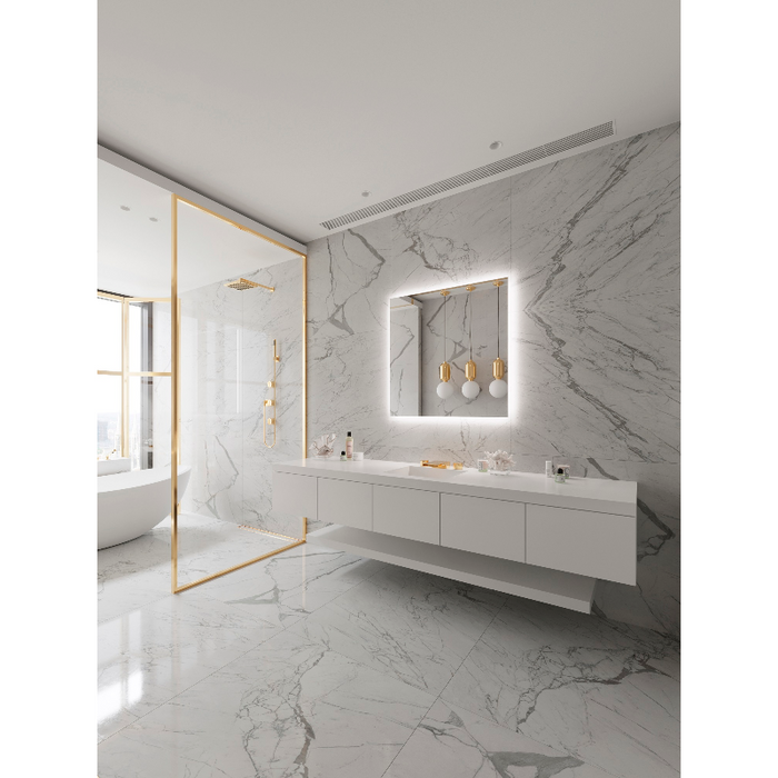 Paris Mirror Original 36 x 36 Square LED Backlit Mirror, RGBW
