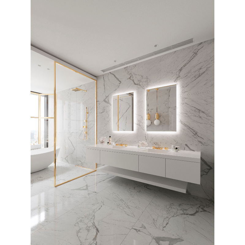 Paris Mirror Original 20 x 28 Rectangle LED Backlit Mirror, RGBW