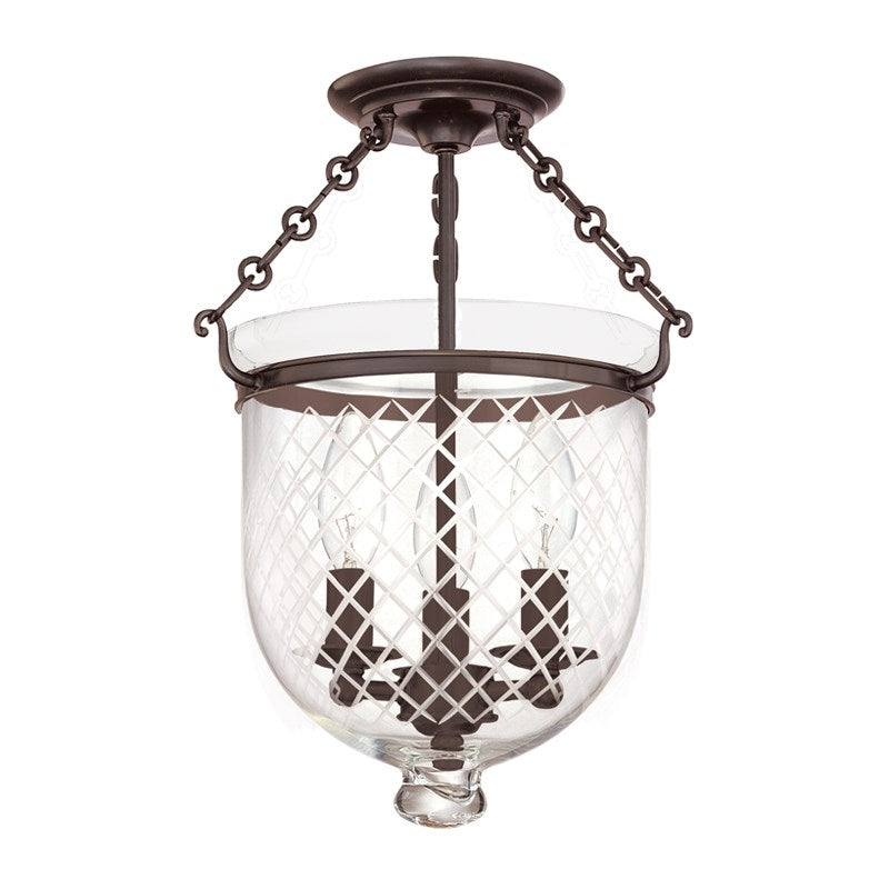 Semi flush bell jar lantern new arrivals
