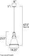 Maxim 25104 Hi-Bay 1-lt 14" Pendant