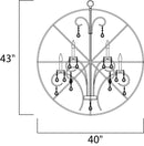 Maxim 25147 Orbit 12-lt 40" Pendant
