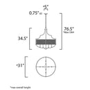 Maxim 25288 Savant 8-lt 31" Chandelier
