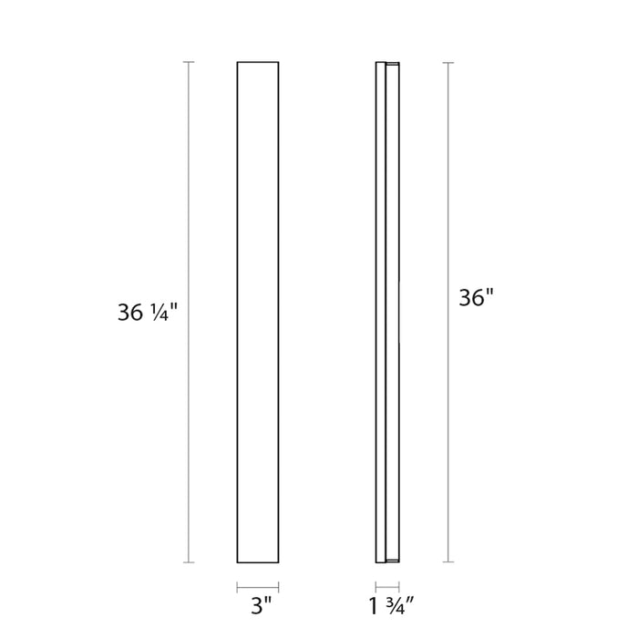 Sonneman 2544 Vanity Wide 1-lt 36" LED Bath Bar