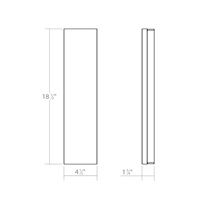 Sonneman 2547 Vanity Extra Wide 1-lt 18" LED Bath Bar