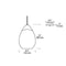 Tech 700TDALIGP Alina Grande 1-lt 9" LED Pendant