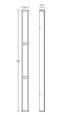 Sonneman 2559 Dazzle Slim 36" Tall LED Bath Bar