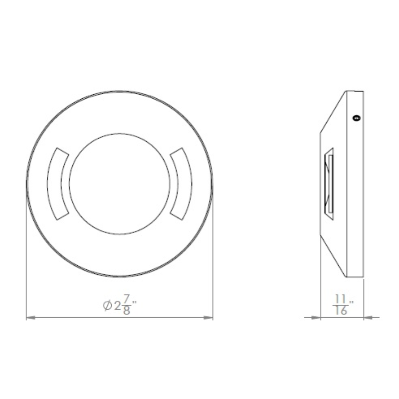 WAC 2571 2" LED Surface Mount Round Bi-Directional