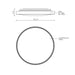 Kuzco FM43518 Brook 17" LED Flush Mount