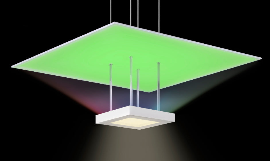 Sonneman 2602 Chromaglo Spectrum 20" LED Square Reflector Pendant