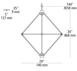 Tech 700CNDR Candora 29 LED Chandelier