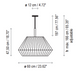Bover Mei 60 1-lt 24" Pendant