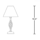 Hubbardton Forge 265101 Twist Basket 1-lt 17" Tall Small Table Lamp
