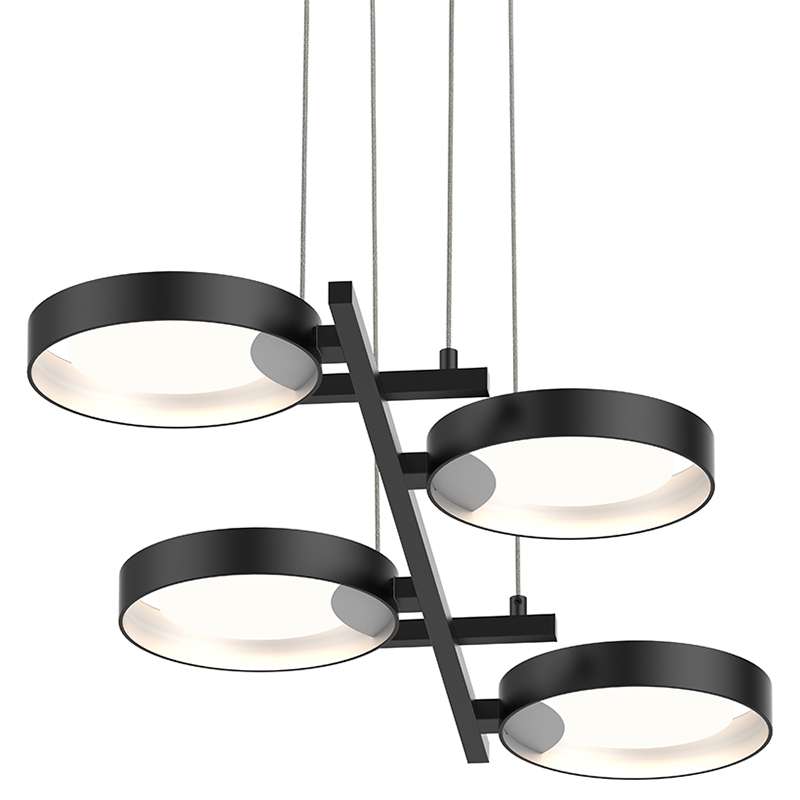 Sonneman 2655 Light Guide Ring 4-lt 38" LED Bar Chandelier