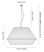Bover Mei 150 6-lt 59" Pendant