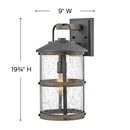 Hinkley 2684 Lakehouse Medium 1-lt 17" Tall LED Outdoor Wall Light