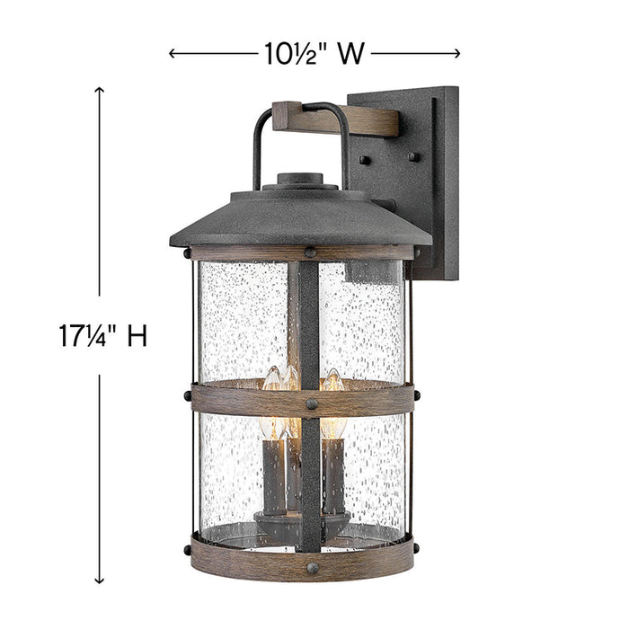 Hinkley 2685 Lakehouse Large 3-lt 20" Tall LED Outdoor Wall Light