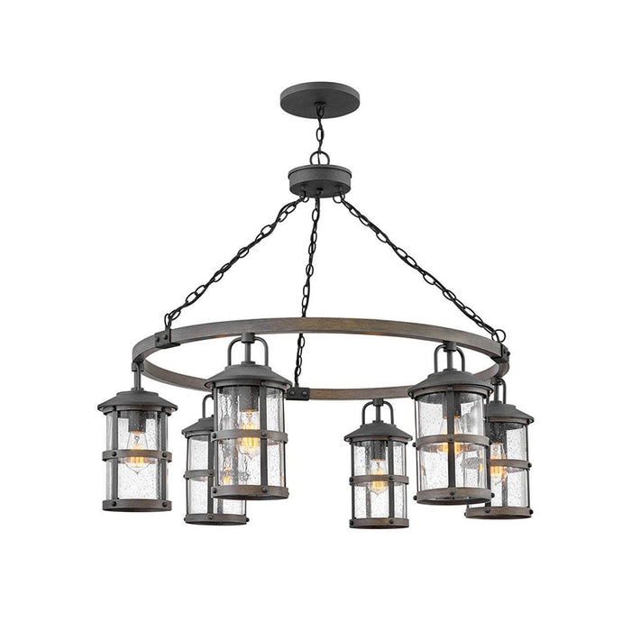 Hinkley 2689-LL Lakehouse Medium 6-lt 42" LED Outdoor Chandelier